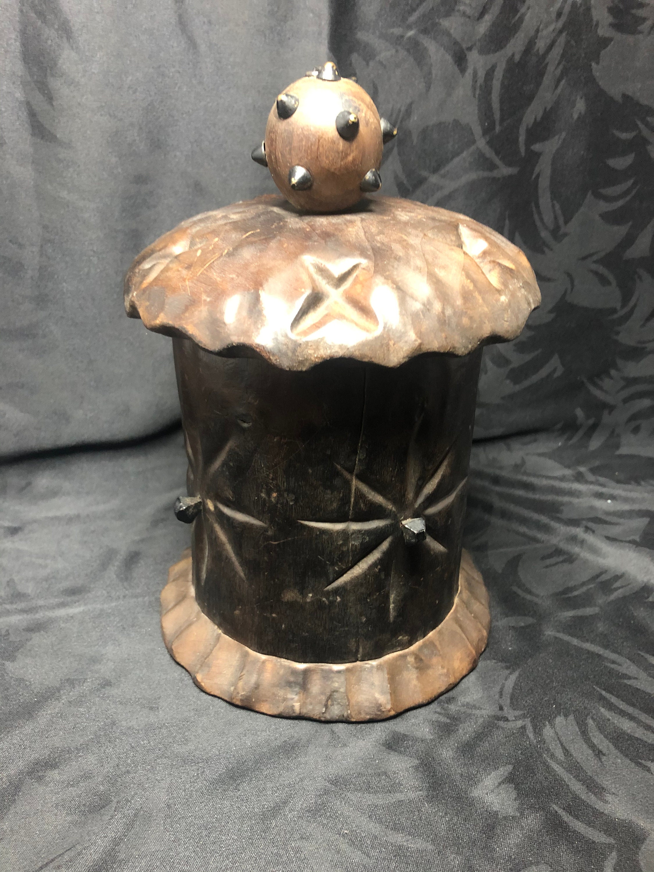 Spanish Wooden Medieval Mace Container Etsy