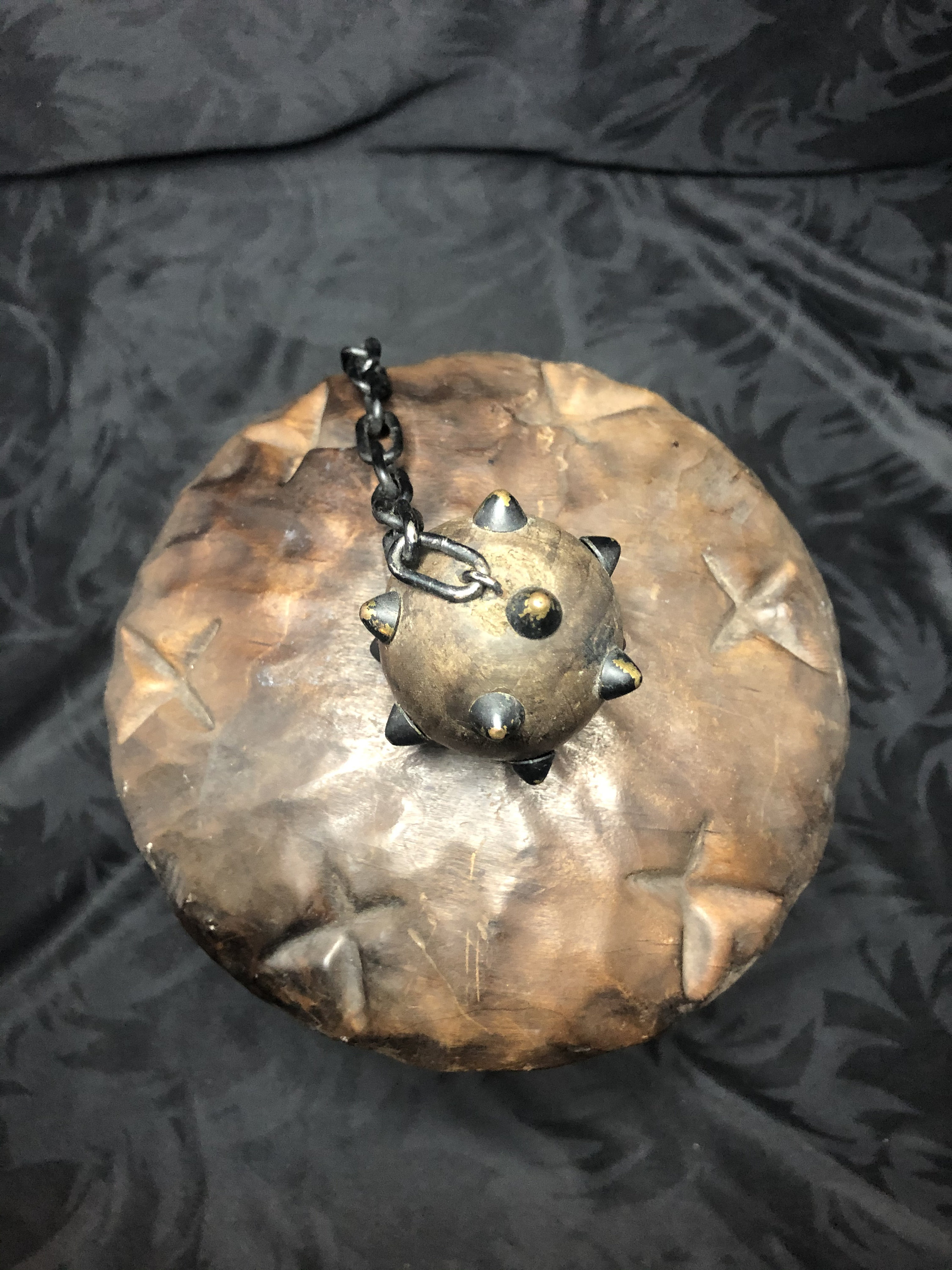 Spanish Wooden Medieval Mace Container Etsy