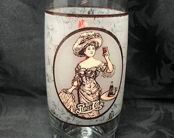 Gibson Girl Pepsi Cola Glass