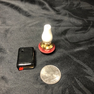 Book and Oil Lamp Arcadia Mini Salt and Pepper Shakers