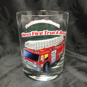 Hess Feuerwehrauto Bank, 1996 Classic Series Hess Truck Glass