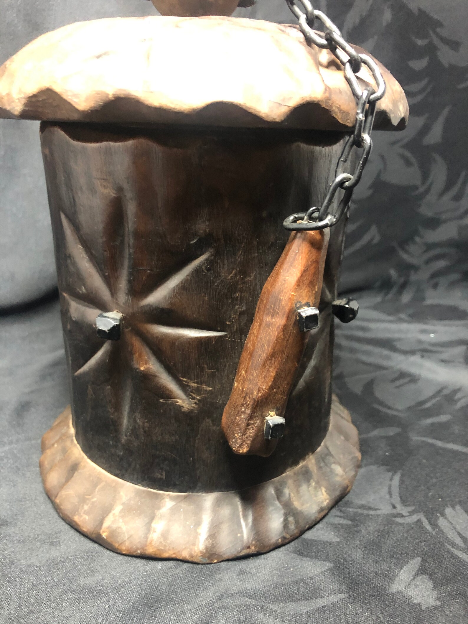 Spanish Wooden Medieval Mace Container Etsy