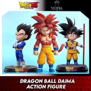 Dragon Ball Daima Action Figure – Super Saiyan 4 Goku & Vegeta PVC Collectible Statue