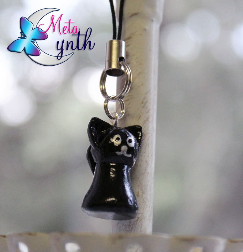 Black Cat Charm Etsy