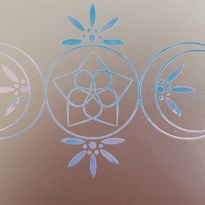 Triple Moon Goddess Holographic Decal image 2