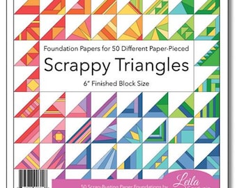 Foundation Paper Piecing Pads by Leila Gardunia Scrappy Triangles