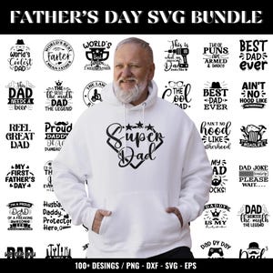 Vatertag SVG Bundle, Vater SVG, Vater Zitate svg, Best Dad svg, T-Shirt-Designs, digitale Datei, SVG-Schnittdateien für Cricut, Eps, Dxf, Png