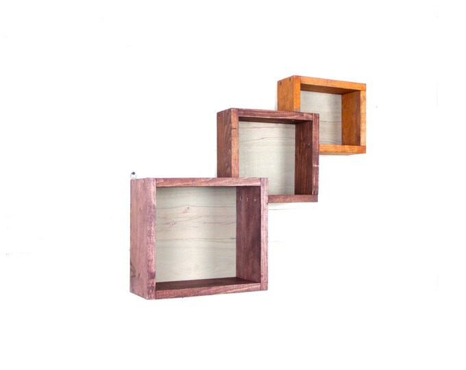 Shadow Box Wall Shelf Rustic Wall Shelf Distressed Shelf Etsy