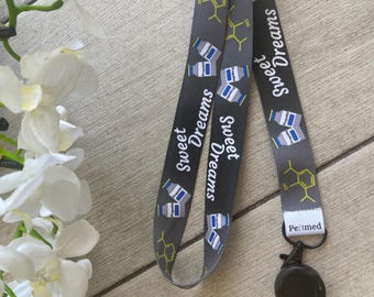 Anesthesia Lanyard For Medical Professional | Anesthesiologist & CRNA ID Badge Holder | Doctor, Resident Healthcare Present | Match Day Gift