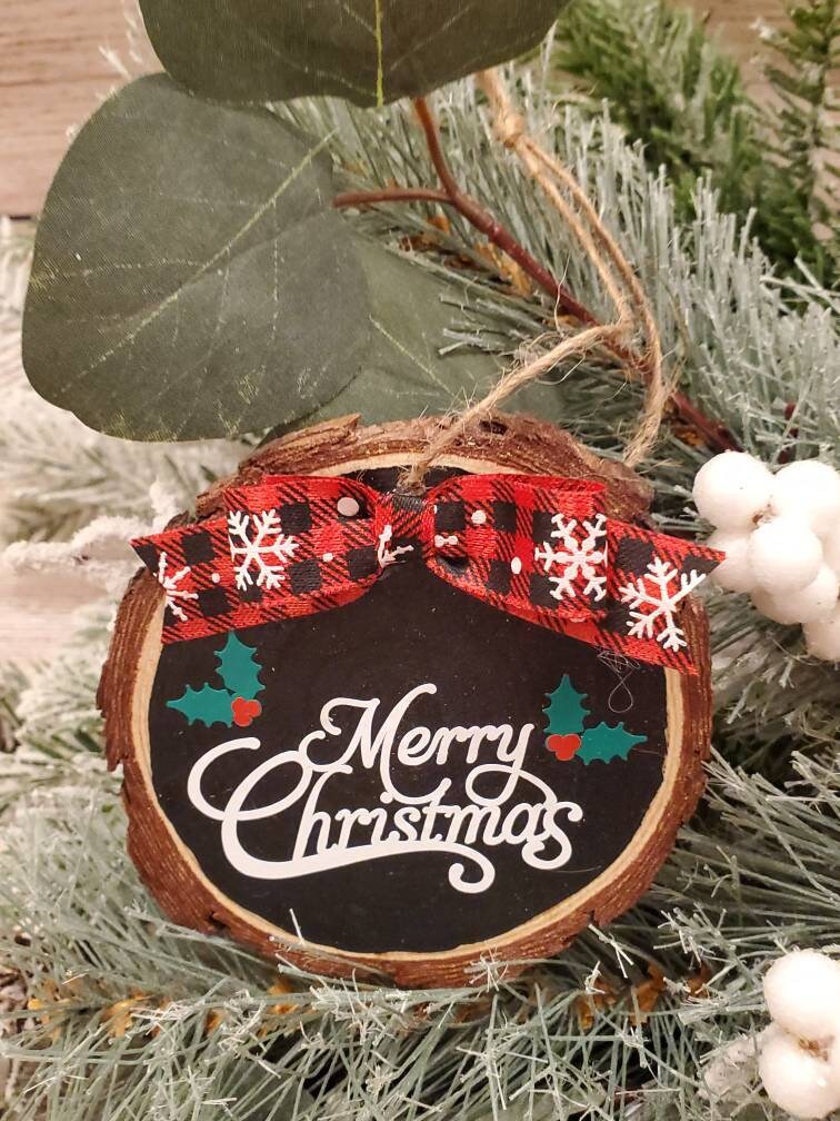 Double-sided Printed Wooden Hangings,neighbor Christmas Ornaments
