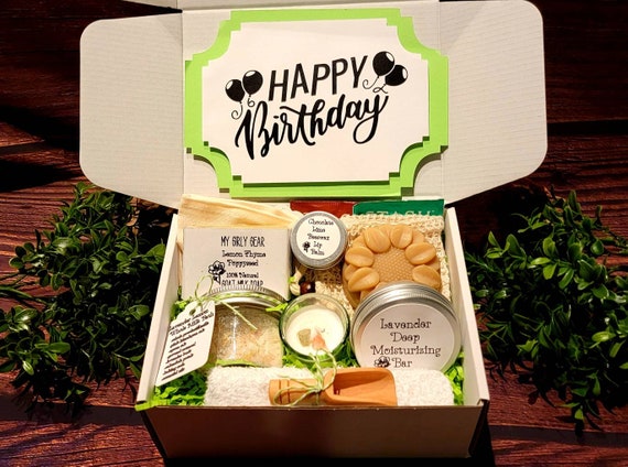 Bath and body gift boxes all natural handmade with size & design options custom for Birthday,Valentines day, Easter, Mothers Day or ANY DAY