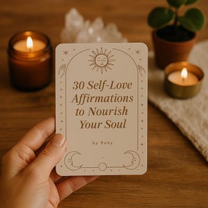 Tarjetas de afirmación de amor propio