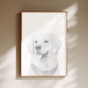 Bleistift Skizze für Tierliebhaber, Haustier Porträt Poster, Wohnkultur Druck, Wand Kunst Geschenk, personalisierte Hund Katze Zeichnung, alle Haustiere