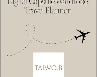 Capsule Wardrobe Travel Outfit Planner – Luxury Digital Packing Guide