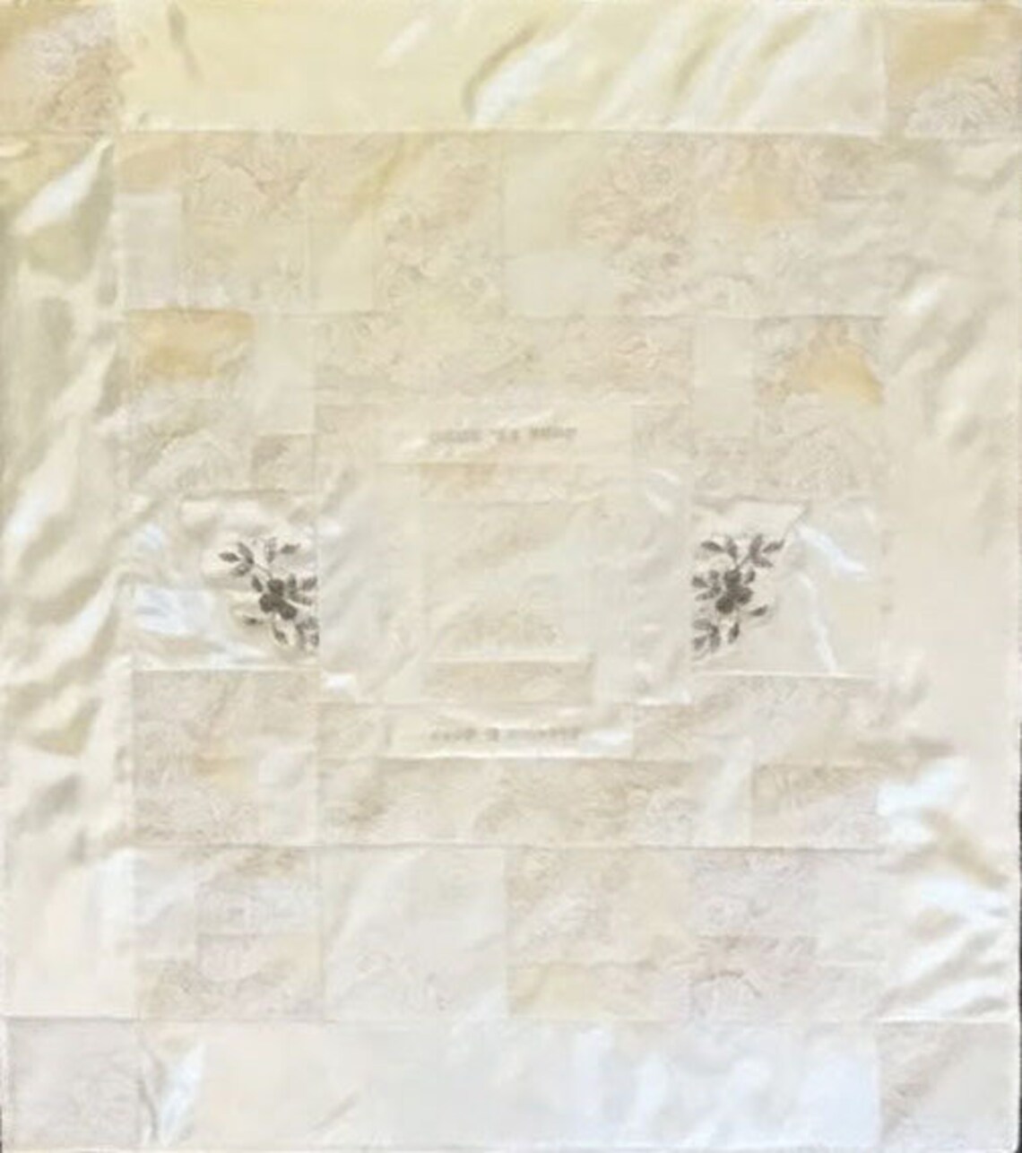 Wedding Quilt Wedding Dress Quilt Custom Memory Quilt Handmade Quilt