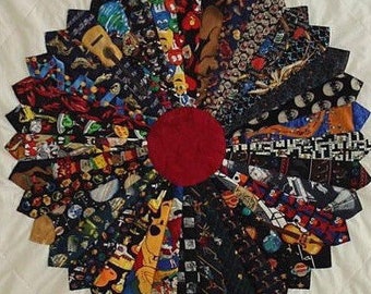 Necktie Quilt, Men's Necktie Quilt, Necktie Memory Quilt, Tie Quilt 36 X 36 inches