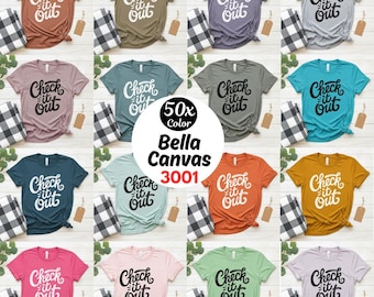 Bella Canvas 3001 Mockup Bundle | 50+ Color T-Shirt Flat Lay (Digitaler Download)