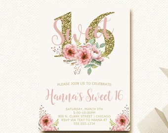 glitter invitation etsy