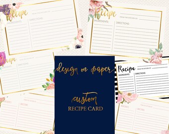 Custom Recipe Card
