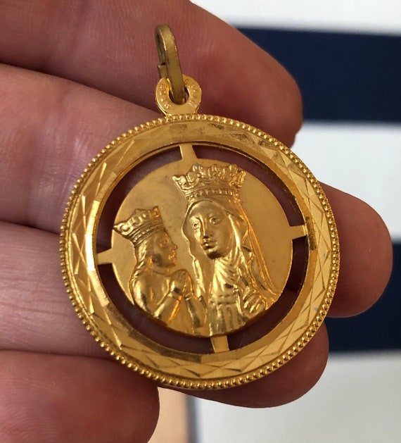 Gold medallions religious best sale