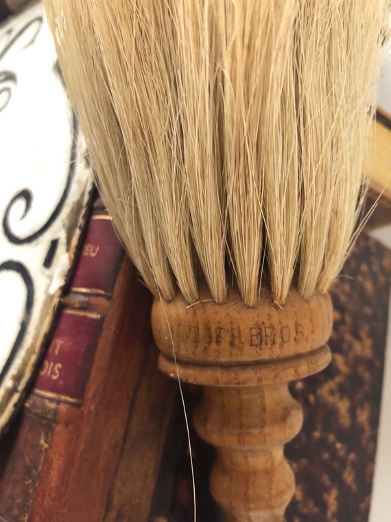 Antique Victorian Hat Brush Horsehair Beautiful W… - image 1