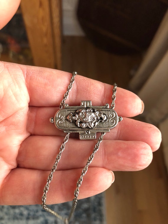 Victorian Revival Vintage Slide Watch Chain