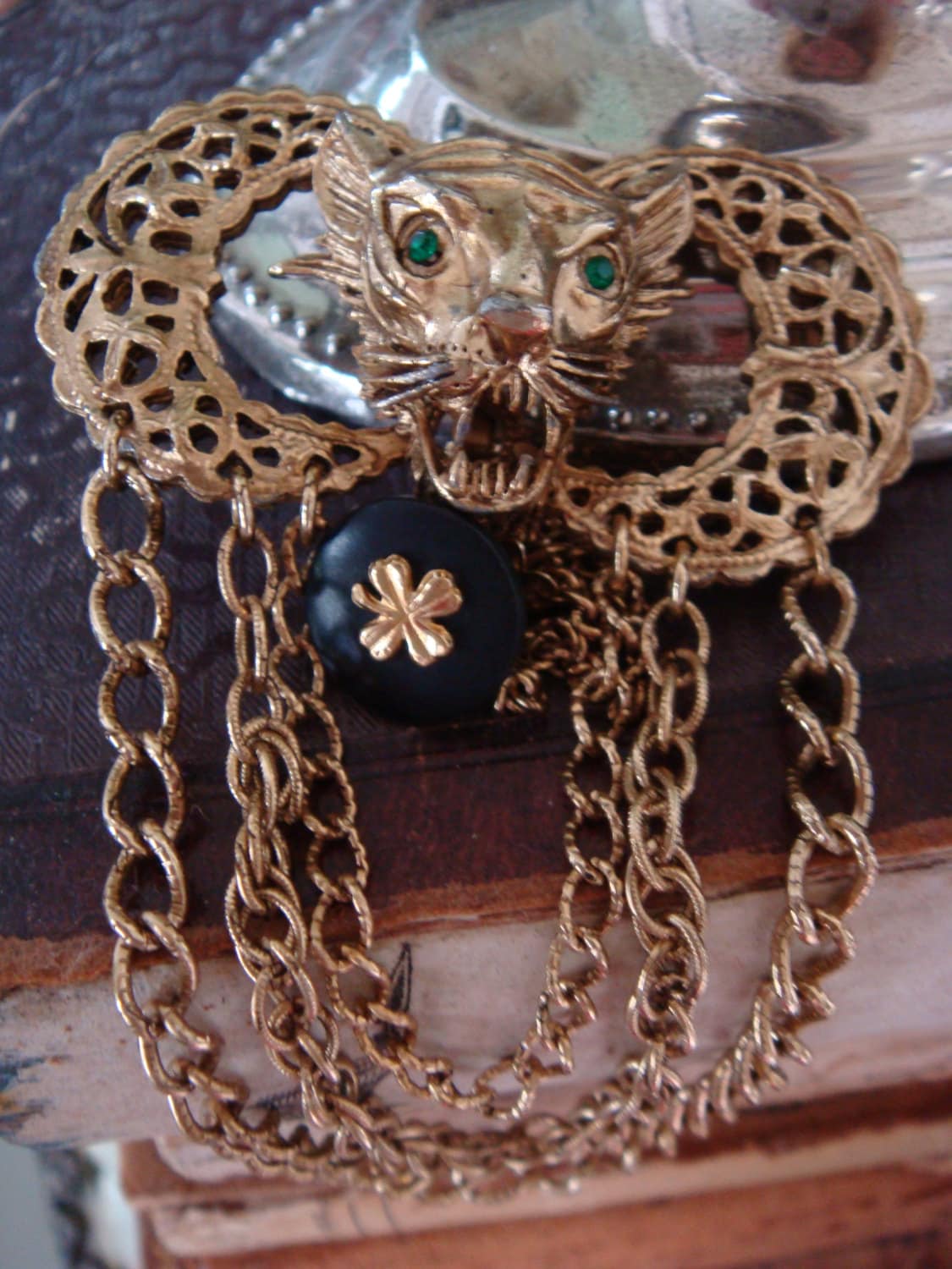 Chanel Brooch Lion - Etsy