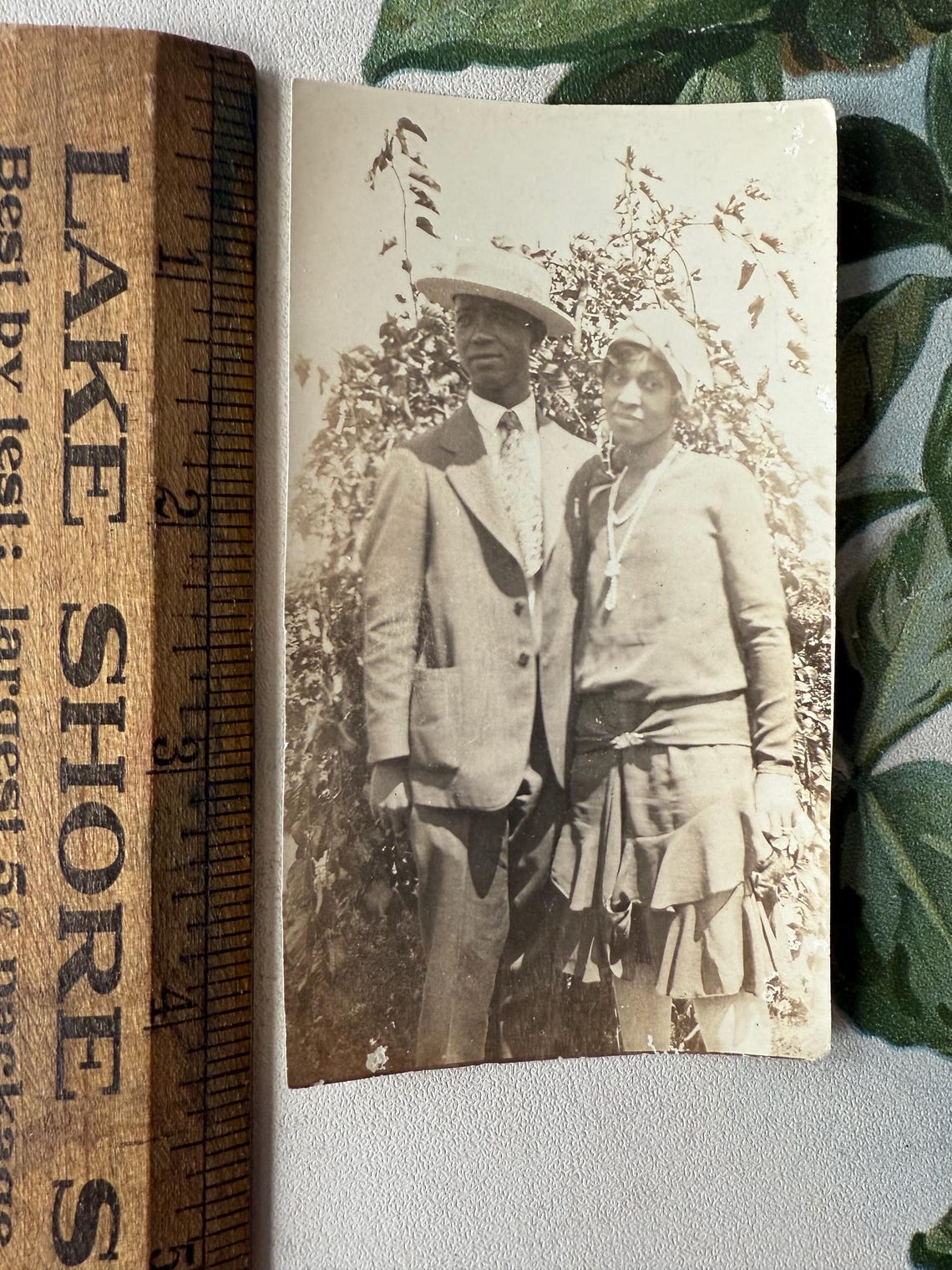 Antique Photo Flapper Couple Dapper Couple Original Photi Cloche ...