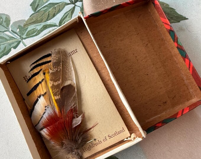 Vintage Athole Real Scottish Plume Made in Highlands of Scotland Red ...