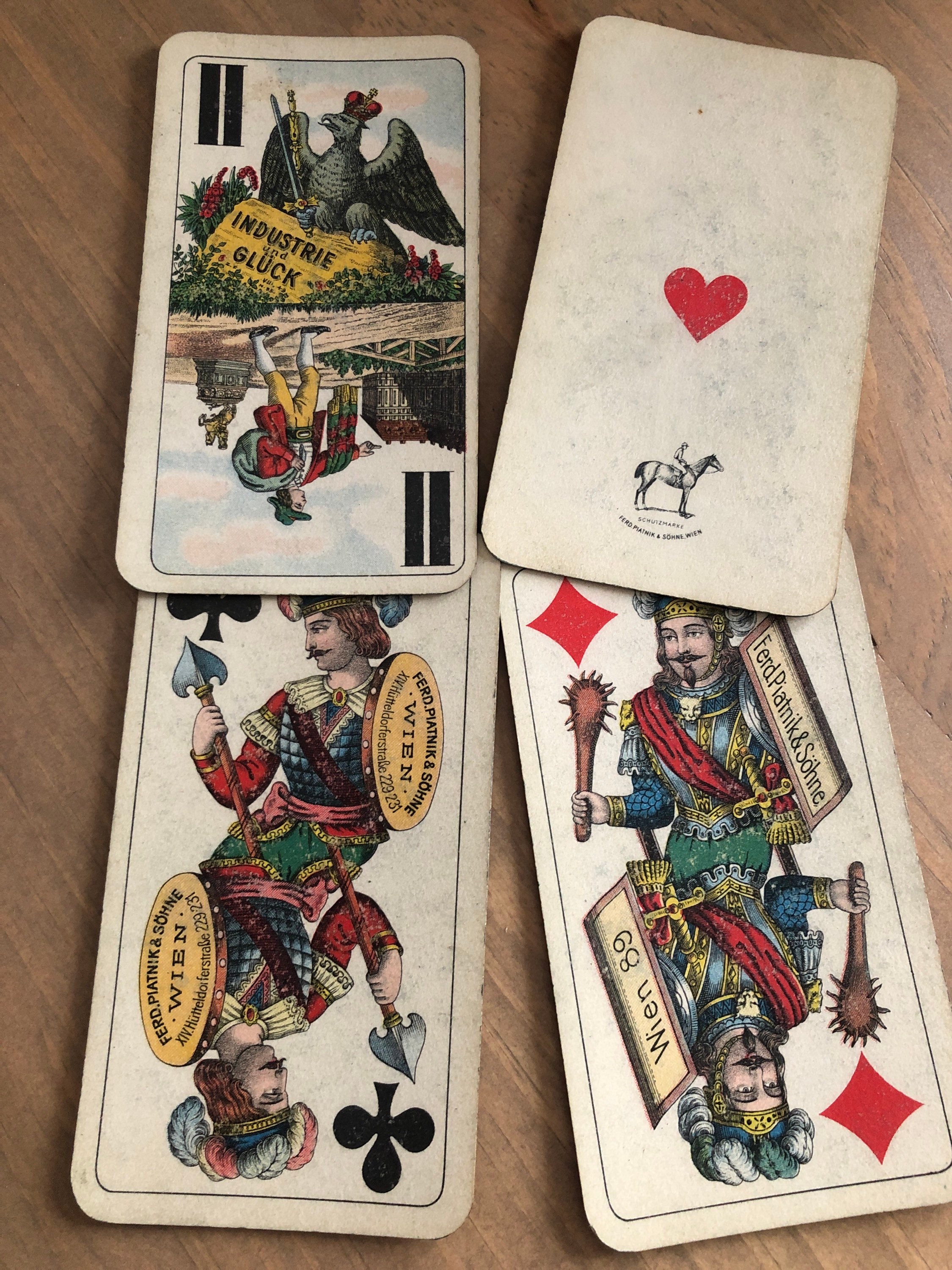 Cartes à jouer antiques Full Deck ZIP collection fournitures artisanales  pour les cadeaux de collectionneur de cartes cadeaux de joueur cadeau de  travailleur de casino -  France
