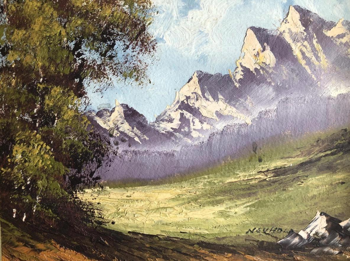 絵画 K.schottler キャサリーナスコットラー 額つき Oil Paintings of Austria - Etsy