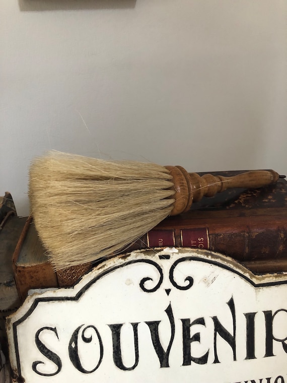 Antique Victorian Hat Brush Horsehair Beautiful W… - image 2