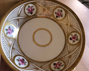 MOVING SALE..Beautiful Antique French Old Paris Vieux Paris Porcelain Paste Dish Lot