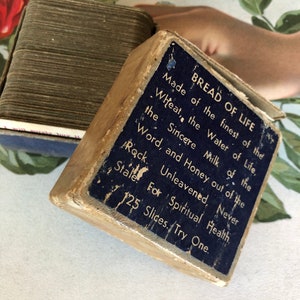 Antique Vintage Gospel Cards Bread of Life Religious Christian Miniature