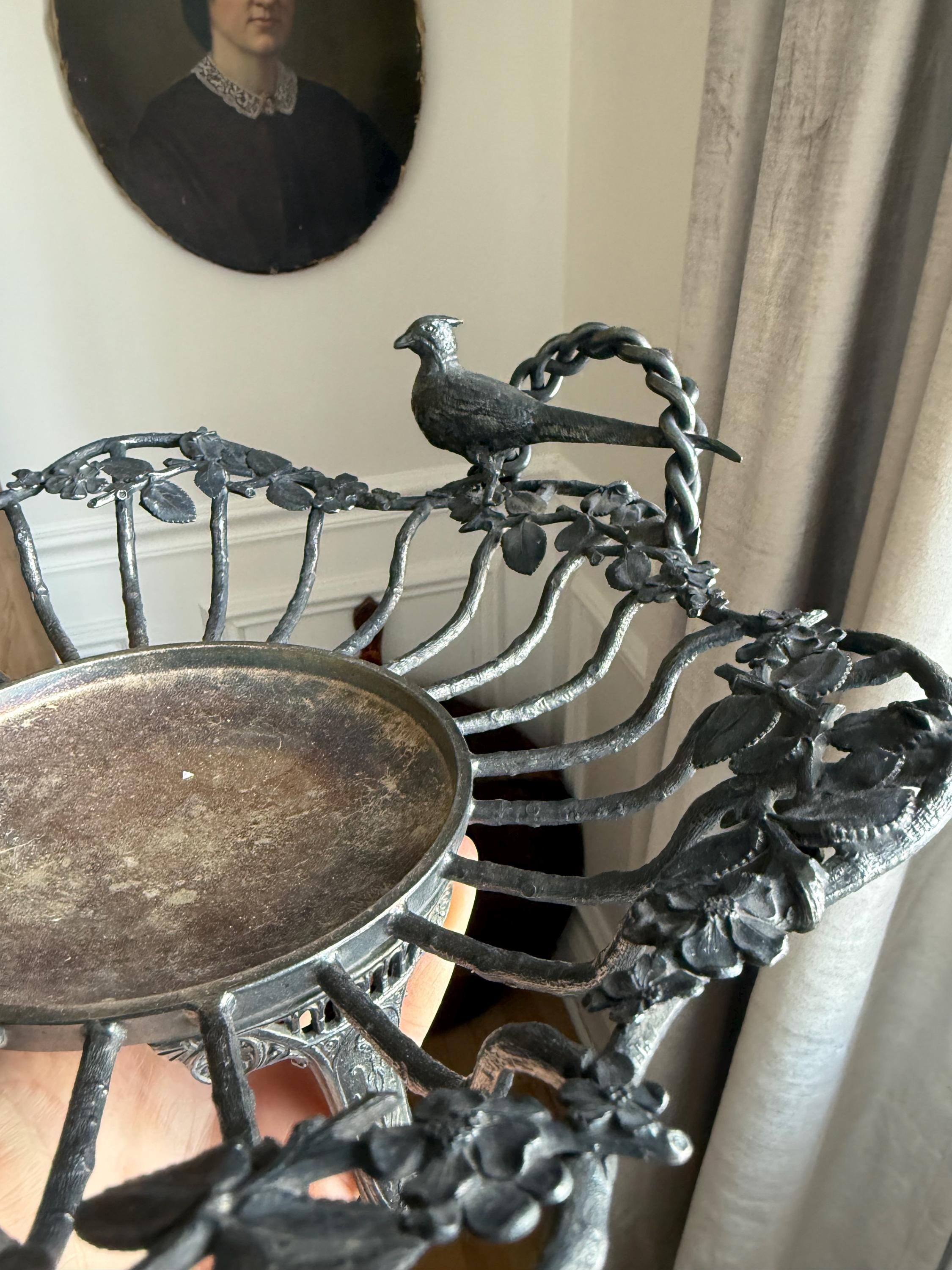 Antique Victorian Reed & Barton Silver Plate Reticulated Handled Footed ...