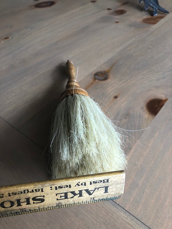 Antique Victorian Hat Brush Horsehair Beautiful W… - image 5