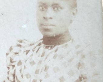Vintage Photo Antique Photo Original African American Lady Praire Victorian Photo on Board Circa Late 1800’s