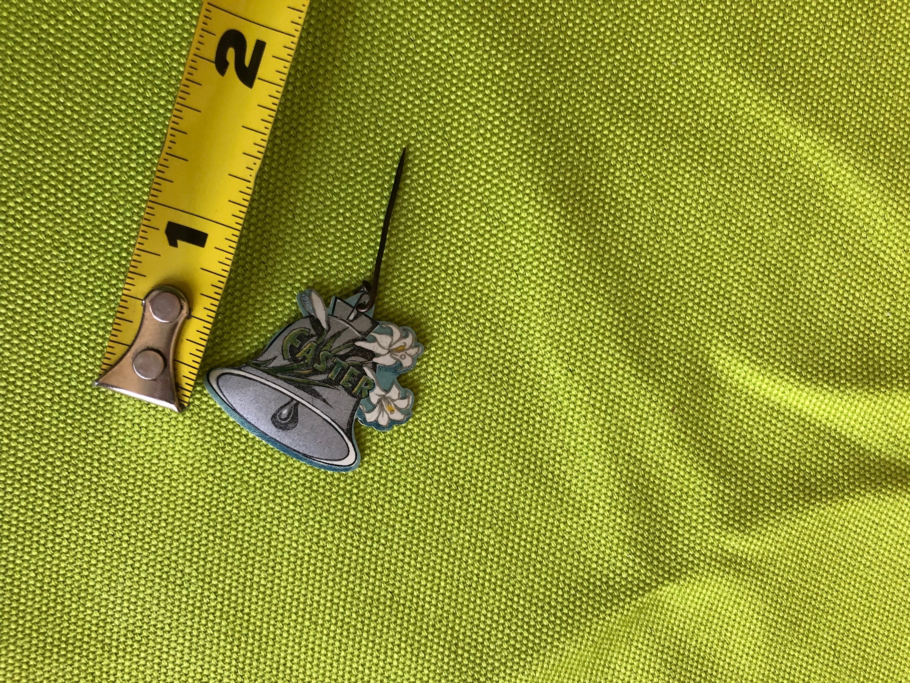 Antique Die Cut Celluloid Easter Bell Stick Pin Circa 1905 Easter Lilly ...