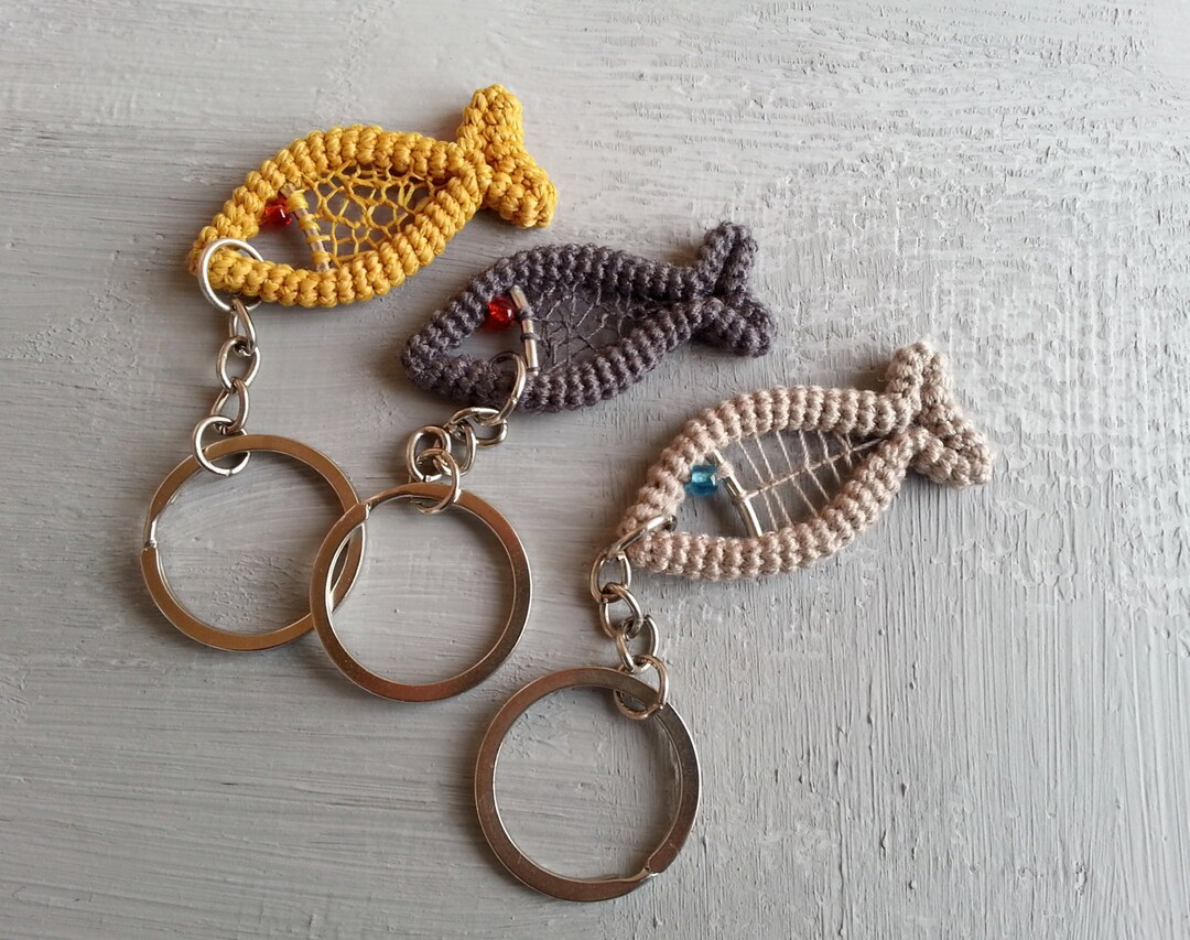 Goldfish Keychain, Fish Charm Accessory, Fishermen Gift, Fish Lovers