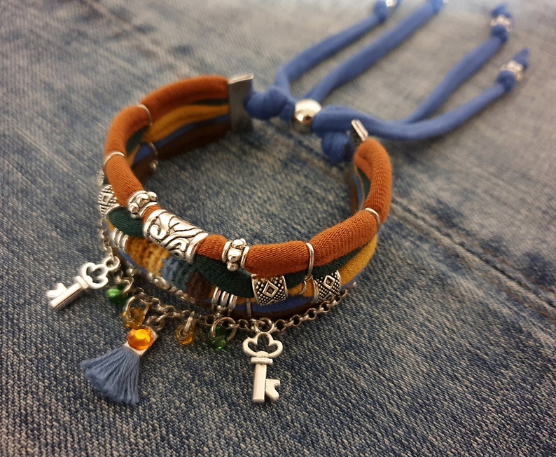 Key Charm Bracelet Bohemian Bracelet for Women Festival Etsy