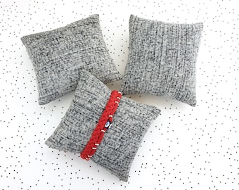 3 Pcs Bracelet Pillow Jewelry Display, Denim Jewelry Show Pillow, Cushion for Bracelet, Jewelry Makers Gift