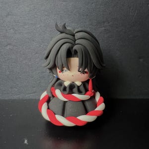 Honkai Star Rail Blade Clay Figurine, Handmade Chibi honkai stair rail Blade Clay Doll, Custom made HSR collectible Figurines, hsr keychain