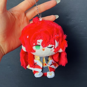 Argenti Plushie and Keychain, Honkai Star Rail Plushie, HSR plush toy for backpacks, key charm, Argenti chibi plush doll, birthday gift,
