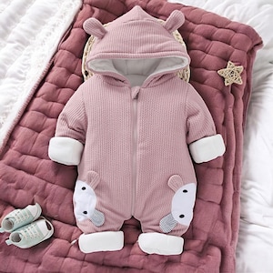 Baby Winter Snowsuit Romper – Warm Down Cotton Jumpsuit Coat for Newborn Boys & Girls
