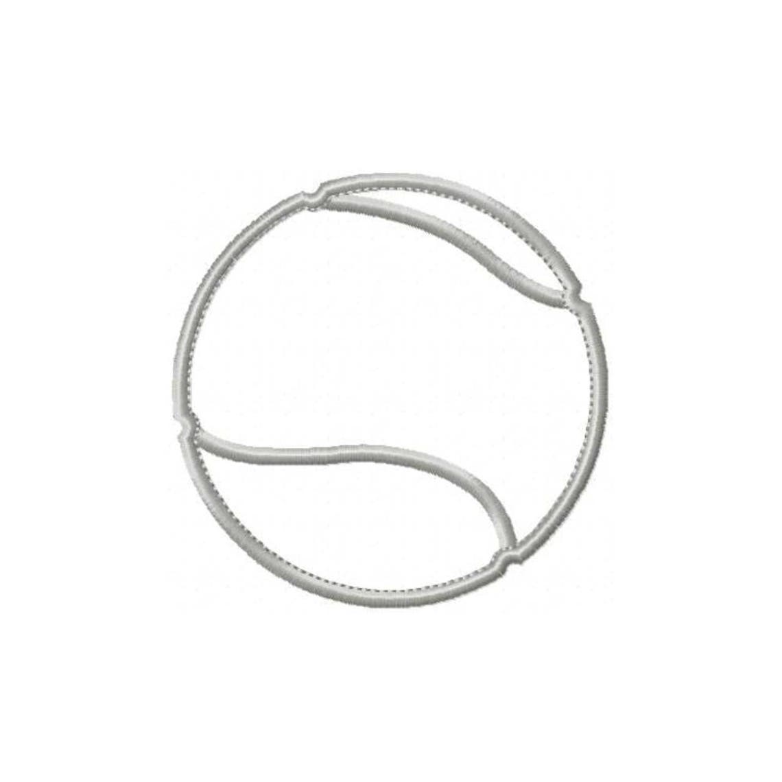 Tennis Ball Appliques Machine Embroidery Design Applique Etsy