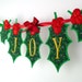 Holly Leaf Banner In The Hoop Project Machine Embroidery Designs Applique Patterns all done In-The-Hoop in 6 sizes 4 
