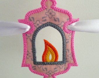 Ramadan Lantern Bunting In The Hoop Project Machine Embroidery Design Applique Patterns all done ITH 3 variations in 6 sizes