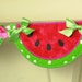 Watermelon Banner ITH Project Applique Machine Embroidery Design Patterns all done in the hoop in 7 sizes 4 