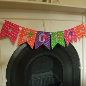 Party Banner In The Hoop Banners Machine Embroidery Designs Applique Patterns all done In-The-Hoop in 4 sizes 4&quot;, 5&quot;, 6&quot; and 7&quot;