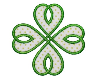 Celtic Knot Machine Embroidery Design Applique Patterns 2 edge variations in 4 sizes each 3", 4", 5", 6"